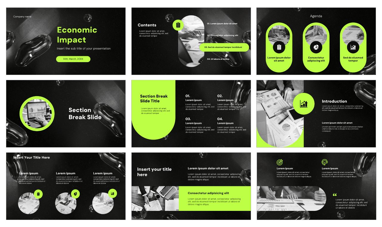 Economic Impact Google Slides Themes PowerPoint Templates
