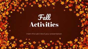 Fall Activities Presentation Template - Google Slides PowerPoint