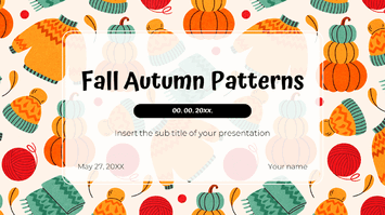 Fall Autumn Patterns Google Slides Themes PowerPoint Templates