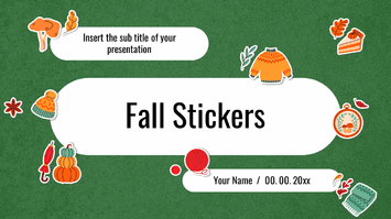 Fall Stickers Presentation Template - Google Slides PowerPoint