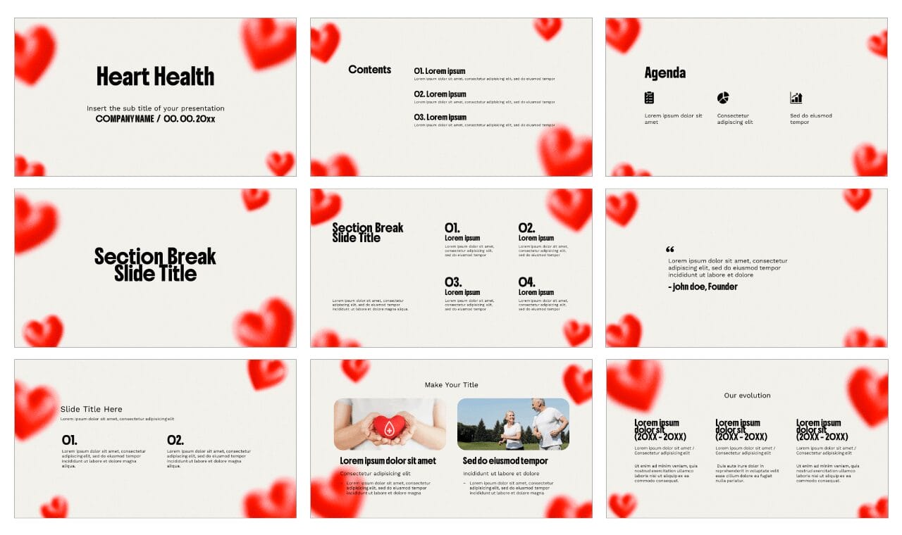 Heart Health Google Slides Themes and PowerPoint Templates