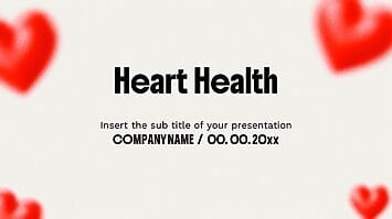 Heart Health Presentation Template - Google Slides PowerPoint