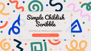 Simple Childish Scribble Free Google Slides PowerPoint Templates