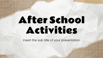 After School Activities Google Slides Theme PowerPoint Template