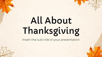 All About Thanksgiving Google Slides Theme PowerPoint Template