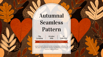 Autumnal Seamless Pattern Google Slides PowerPoint Templates