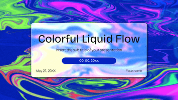 Colorful Liquid Flow Google Slides Themes PowerPoint Templates