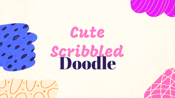 Cute Scribbled Doodle Google Slides Theme PowerPoint Template