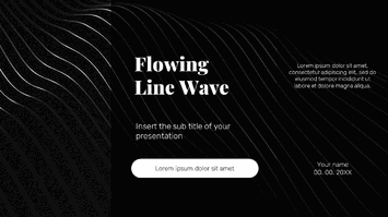 Flowing Line Wave Google Slide Themes PowerPoint Templates