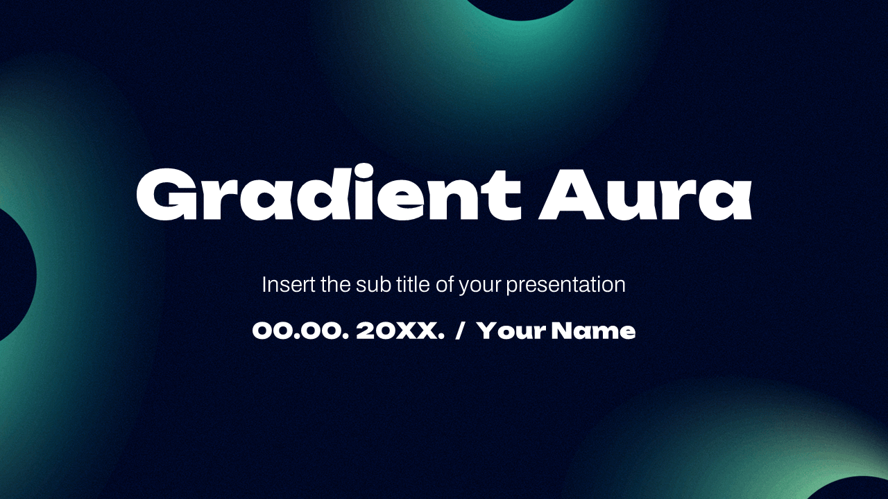 Gradient Aura Presentation Templates - Google Slides PowerPoint