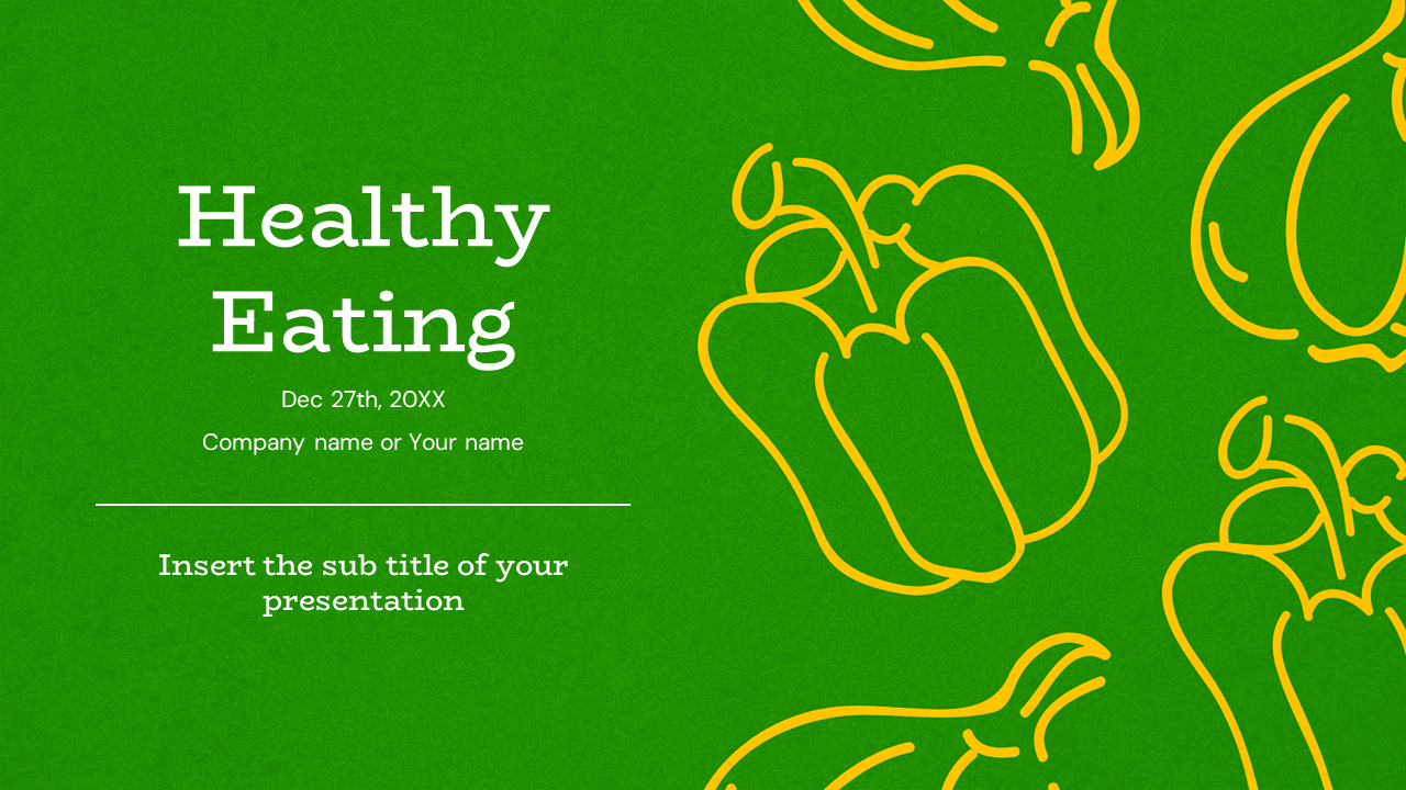 Healthy Eating Presentation Templates - Google Slides PowerPoint