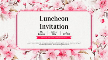 Luncheon Invitation Google Slides Themes PowerPoint Templates