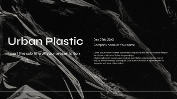 Urban Plastic Presentation Templates - Google Slides PowerPoint